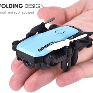 SIMREX X300C Mini Drone with Camera WIFI HD FPV Foldable RC Quadcopter RTF 4CH 2.4Ghz Remote Control Headless 7