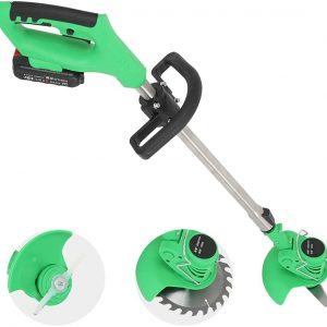 Electric Grass Edger Cordless Lawn Edge Trimmer multi-functional lawnmower with 1 button easily converts from precision weed mowing to edging