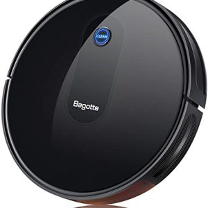 Bagotte BG600 Robot Vacuum Cleaner Mop,Upgraded 1500Pa Strong Suction, 2.7in Thin, Super Quiet, Smart Self-Charging Robotic Vacuum Cleaners, Auto…