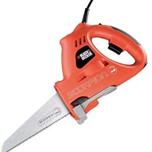 BLACK+DECKER 400 V Scorpion Electric Saw with 3 Blades and 10mm Stroke Length, KS890ECN-GB