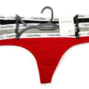 Calvin Klein 3 pack Thongs CK Knickers Carousel Logo Waistband