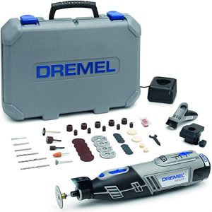 Dremel 8220 Cordless Rotary Tool 12 V, Multi Tool Kit with 2 Attachments,45 Accessories, Lithium-Ion 2.0 Ah Battery, LED Light, Speed 5000-35000…