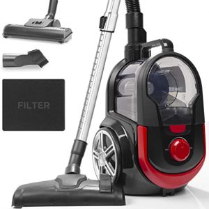 Duronic VC7020 Bagless Cylinder Vacuum Cleaner VC7020 | Cyclonic Pet Carpet and Hard Floor Cleaner 700W HEPA Filter Extendable Hose Turbo Brush &…