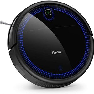 Robit Robot Vacuum Cleaner, 2000Pa Strong Suction, Super Quiet, Robotic Vacuum for Pet Hairs, Hard Floors, Carpets, Anti-drop & Self-Charging, V7S PRO