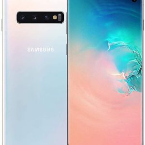 Samsung Galaxy S10 Mobile Phone; Sim Free Smartphone – Prism White