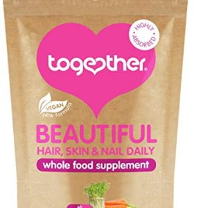 Beautiful Hair, Skin & Nail Daily – Together Health – Whole Food Nutrients – 10 Beauty-Specific Vitamins & Minerals – Hyaluronic Acid – Natural…