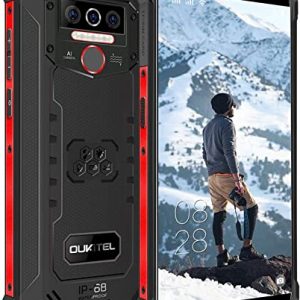 OUKITEL WP5 Rugged Smartphone, 4G LTE Dual SIM IP68 Waterproof Unlocked Mobile Phones 8000mAh Battery, Android 10, 5.5 inches 4GB 32GB Triple…