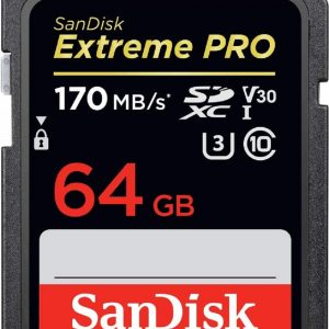 SanDisk Extreme PRO 64GB SDXC Memory Card up to 170MB/s, UHS-1, Class 10, U3, V30