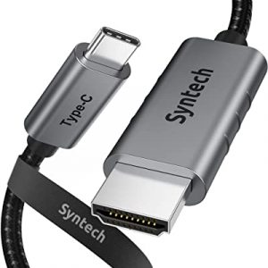 Syntech USB C to HDMI Cable, 4K UHD,Thunderbolt 3 to HDMI Cable Compatible with MacBook Pro MacBook Air 2020 iPad Pro 2021 iMac 2021 iPad Air 4…
