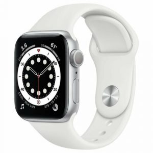Apple Watch Series 6 GPS 40mm Silver Aluminium Case/White Sport Band