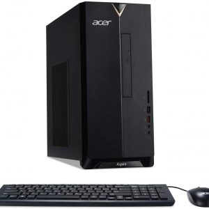 Acer Aspire TC-895 Desktop PC (Intel Core i5-10400, 8GB RAM, 1TB HDD, DVD RW, Wireless Keyboard and Mouse, Windows 10, Black)