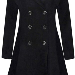 APTRO Womens Coats Winter Long Casual Toggle Outerwear Double Breasted Wool Coat #2