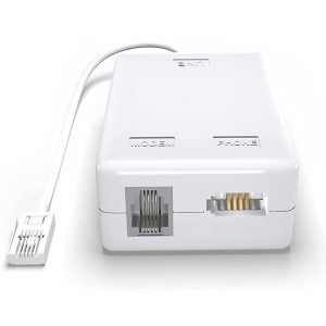 ASNQ ADSL Filter – Microfilter for Phone/Broadband BT Plug to RJ11 Connector – Broadband Filter for BT Sky Talktalk – BT Microfilter for Modem…