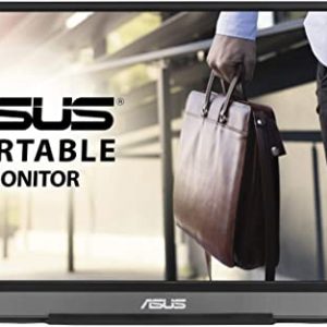 ASUS ZenScreen MB16ACE 15.6 Inch USB Type-C Portable Monitor, FHD (1920×1080), IPS, Flicker free, Low Blue Light, TUV certified, Compatible with…