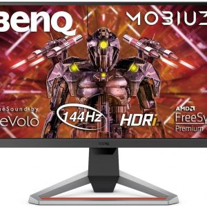 BenQ MOBIUZ EX2510 25 Inch FHD (1920 x 1080) HDRi 144Hz Gaming Monitor, IPS, 1 ms, FreeSync Premium, PS5/Xbox X Compatible, Black