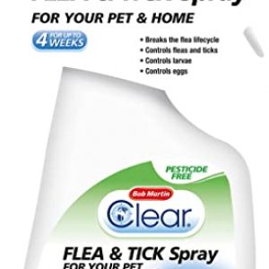 Bob Martin Clear | Flea Spray for Cats, Dogs and Home | Controls Flea and Tick infestations in the Household (300 ml)