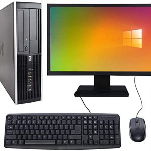 Complete set of 19in Monitor and HP 8300 SFF Quad Core i5-3470 8GB 500GB WiFi Windows 10 64-Bit Desktop PC Computer (Renewed)