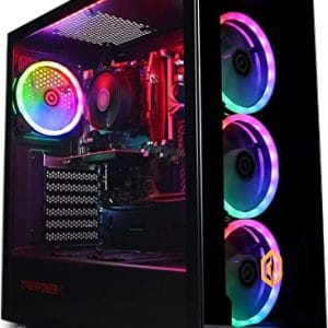 CyberpowerPC Wyvern Gaming PC - Intel Core i5-10400F, Nvidia GTX 1650 4GB, 16GB RAM, 240GB SSD, 1TB HDD, 450W 80+ PSU, Wi-Fi