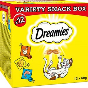 Dreamies Cat Treat for Cats Variety Pack 12x 60g