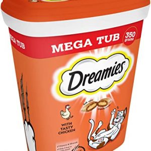 Dreamies Cat Treats Chicken 350g (pack of 2)