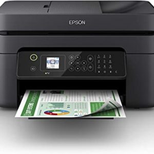 Epson WorkForce WF-2830DWF Print/Scan/Copy/Fax Wi-Fi Printer with ADF, Black