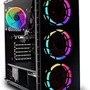 Fierce Gaming PC – Intel Core i5 9400F 4.1GHz, GTX 1660 Super 6GB, 16GB 3000MHz, 240GB Solid State Drive, 1TB Hard Drive, Windows 10 Installed, RGB…