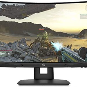 HP X24c Gaming Monitor, 1500R Curved Gaming Monitor in FHD Resolution with 144Hz Refresh Rate and AMD FreeSync Premium (1 HDMI, 1 DisplayPort)