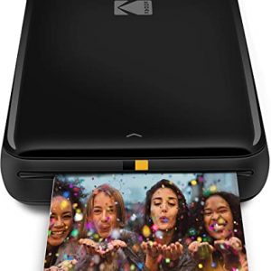 KODAK Step Instant Printer | Bluetooth/NFC Wireless Photo Printer with ZINK Technology & KODAK App for iOS & Android (Black) Prints 2×3 Inch…