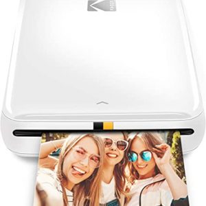 KODAK Step Instant Printer | Bluetooth/NFC Wireless Photo Printer with ZINK Technology & KODAK App for iOS & Android (White) Prints 2×3 Inch…