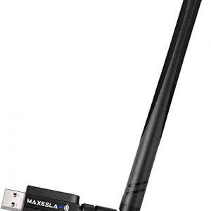 Maxesla USB Wifi Dongle for PC, High Speed 1200Mbps USB Wifi Adapter 802.11ac 5dBi Dual Band 2.4/5GHz USB Wifi Computer Internet Adapter for…