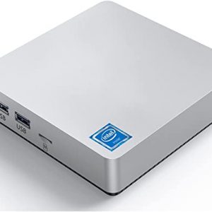 Mini PC,8GB DDR3/128GB eMMC,Windows 10 Pro Fanless Mini Computer,Intel Atom Z8350 Desktop Computer Support 4K HD, HDMI+VGA Output, 2.4G/5G WiFi,…