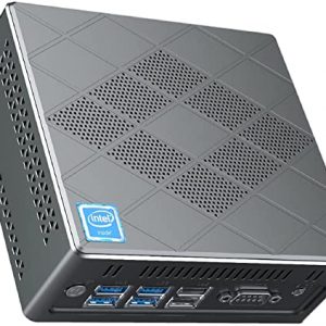 Mini PC,CK6 Windows 10 Pro Intel Core i5-5257U 8GB DDR/128GB mSATA SSD Industrial Mini Computer, 4K/HDMI VGA DP Triple Display/ 6 USB Ports/…