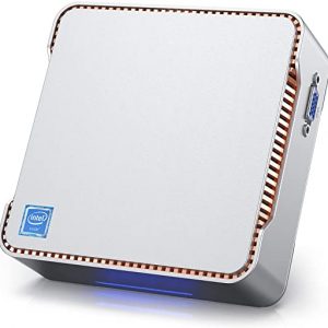 Mini PC Windows 10 Pro, 12GB RAM/128GB SSD Mini Desktop Computer Intel Celeron J4125 Processor, Quad Core Micro Computer 4K UHD, Support mSATA,…