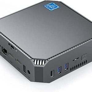 Mini PC Windows 10 Pro, 8 GB RAM / 128 GB mSATA SSD, Intel Celeron J3455 4K HD Processor Mini Desktop PC with 1000 Mbps LAN, Dual Band Wi-Fi, BT…