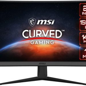 MSI Optix G24C6 Curved Gaming Monitor – 23.6 Inch, 16:9 Full HD (1920 x 1080), VA, 144 Hz, 1 ms, 1500R, FreeSync Premium, DisplayPort, HDMI,…