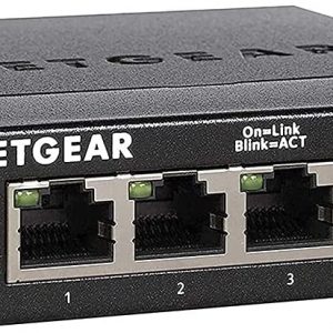 NETGEAR 5 Port Gigabit Network Switch (GS305) -Ethernet Switch, Home Network Hub, Office Ethernet Splitter, Plug-and-Play, Silent Operation,…