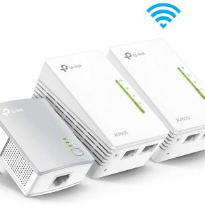 TP-Link TL-WPA4220T KIT 2-Port Powerline Adapter WiFi Starter Kit, Range Extender, Broadband/WiFi Extender, WiFi Booster/Hotspot, No Configuration…