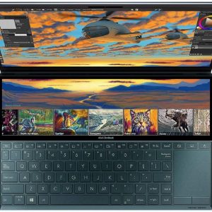 ASUS ZenBook Duo UX481 14″ Full HD Dual-Touchscreen Laptop (Intel i7-10510U, Nvidia MX250 Graphics, 16 GB RAM, 1TB SSD, Windows 10 Professional) -…