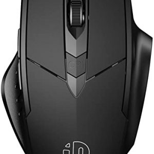 Bluetooth Mouse, Inphic Multi-Device Silent Rechargeable Bluetooth Wireless Mouse (Tri-Mode: BT 5.0/4.0+2.4G), 1600DPI Ergonomic Portable Mouse for…