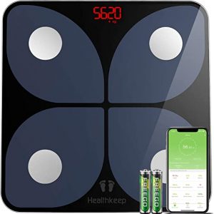 Body Fat Scale, Smart Bathroom Weight Scale Wireless BMI Body Composition Monitor, High Precision Health Analyzer with Smartphone App for Fitness…