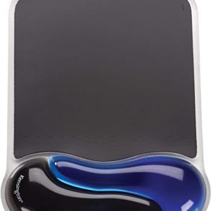 Kensington Mouse Mat with Wrist Rest – Ergonomic duo gel wrist support for computer / laptop use with laser and optical mice. Anti-slip comfortable…
