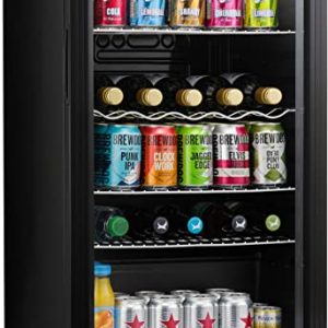 Subcold Super85 LED – Under-Counter Fridge | 85L Beer, Wine & Drinks Fridge | LED Light + Lock and Key | Energy Efficient (Black, 85L)…