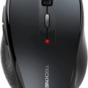 TeckNet Bluetooth Mouse, 3000DPI Wireless Mouse, 24 Month Battery Life With Battery Indicator, 3000/2000/1600/1200/800 dPi, Grey