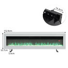 40/50/60 " Electric Fireplace Freestanding Wall/Insert Mounted Fire Suite Heater