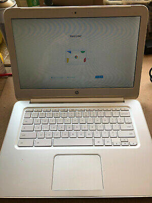 HP Chromebook 14 G1 Intel Celeron 2955U X2 1.4GHz 4GB 16GB SSD 14", White