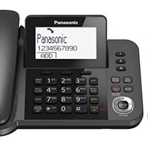 Panasonic KX-TGF320 Corded and Cordless Home office Telephone Kit with Answerphone and Nuisance Call Blocker – Black