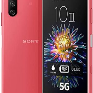 Sony Xperia 10 III 5G Smartphone (15.2 cm 21:9 Wide Full HD+ OLED Display, Triple Camera System, Android 11 SIM Free, 6 GB RAM, 128 GB Memory, 24+6…