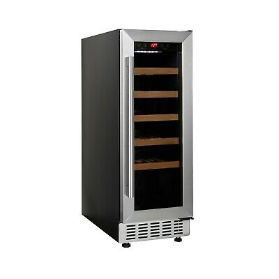 Cookology CWC300SS Wine Cooler | S/Steel 20 Bottle 30cm Undercounter Fridge