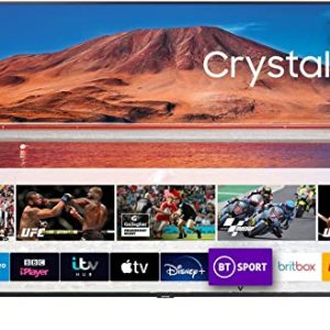 Samsung 2020 50″ TU7110 Crystal UHD 4K HDR Smart TV, Black