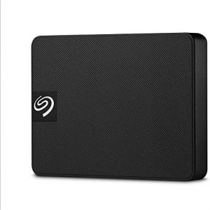 Seagate Expansion SSD, 1 TB, Portable External Solid State Drive for PC and Mac, and Three-year Rescue Services (STJD1000400), Black
